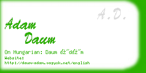 adam daum business card
